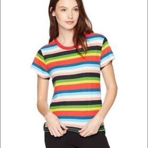 Pam & Gela Rainbow striped tee